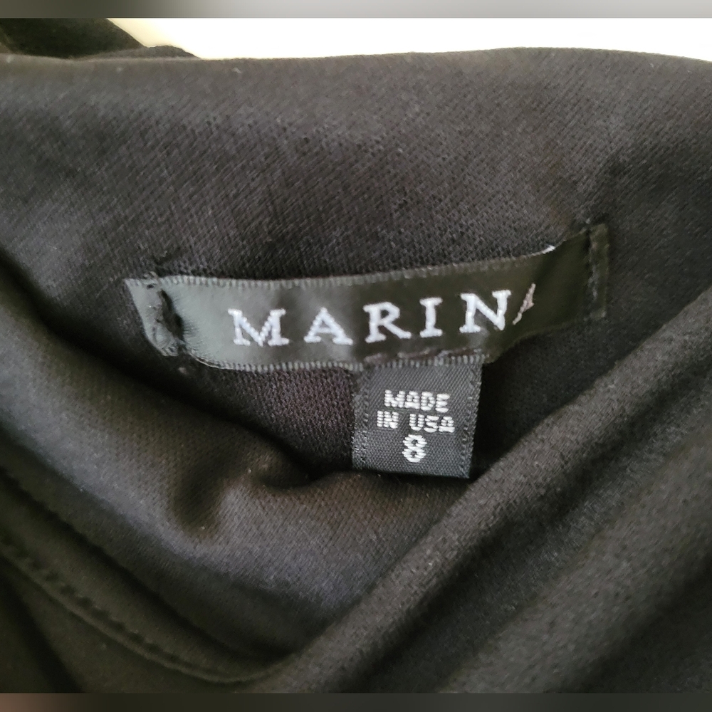 NWT Marina Black One Shoulder Jumpsuit - Picture 9 of 14